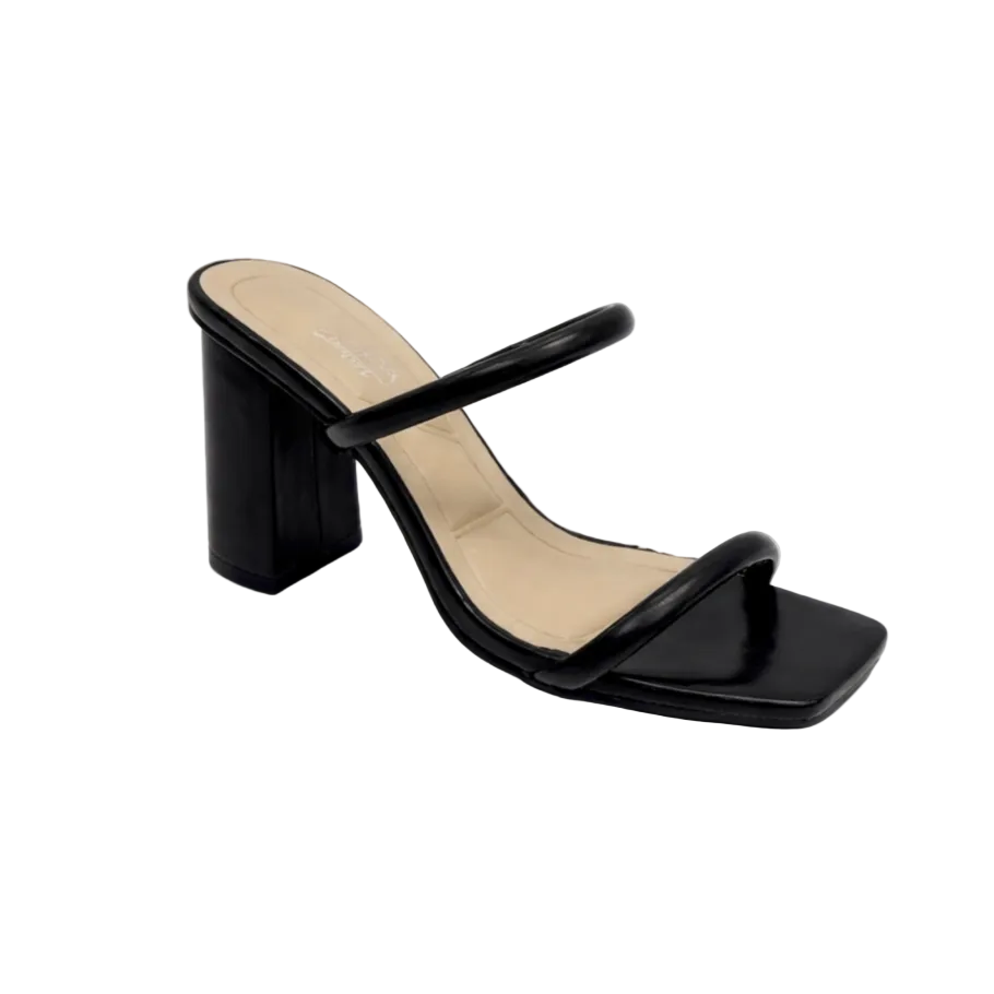 Black Double-Strap Heel